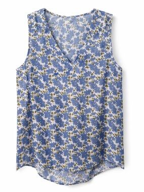 Sonoma Blouse with Blue Flowers